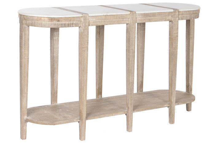 CONSOLE TABLE MANGO MARBLE 140X40X80 NATURAL