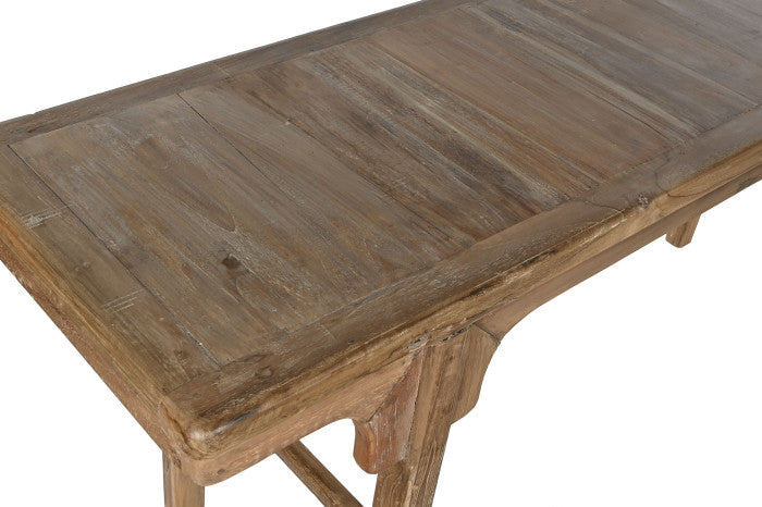 CONSOLE TABLE TECA RECICLADA 195X50X82 NATURAL