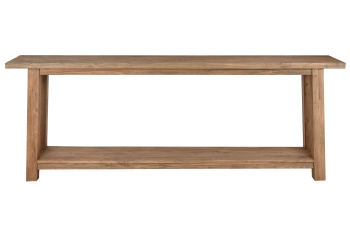 CONSOLE TABLE TECA RECICLADA 240X46X90 NATURAL