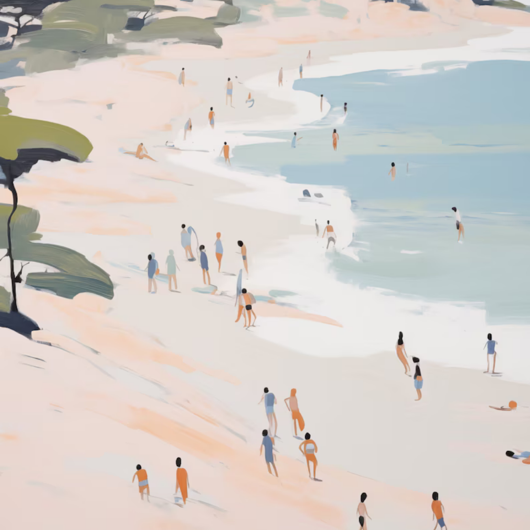 Wall Art Australian Beach 60x90