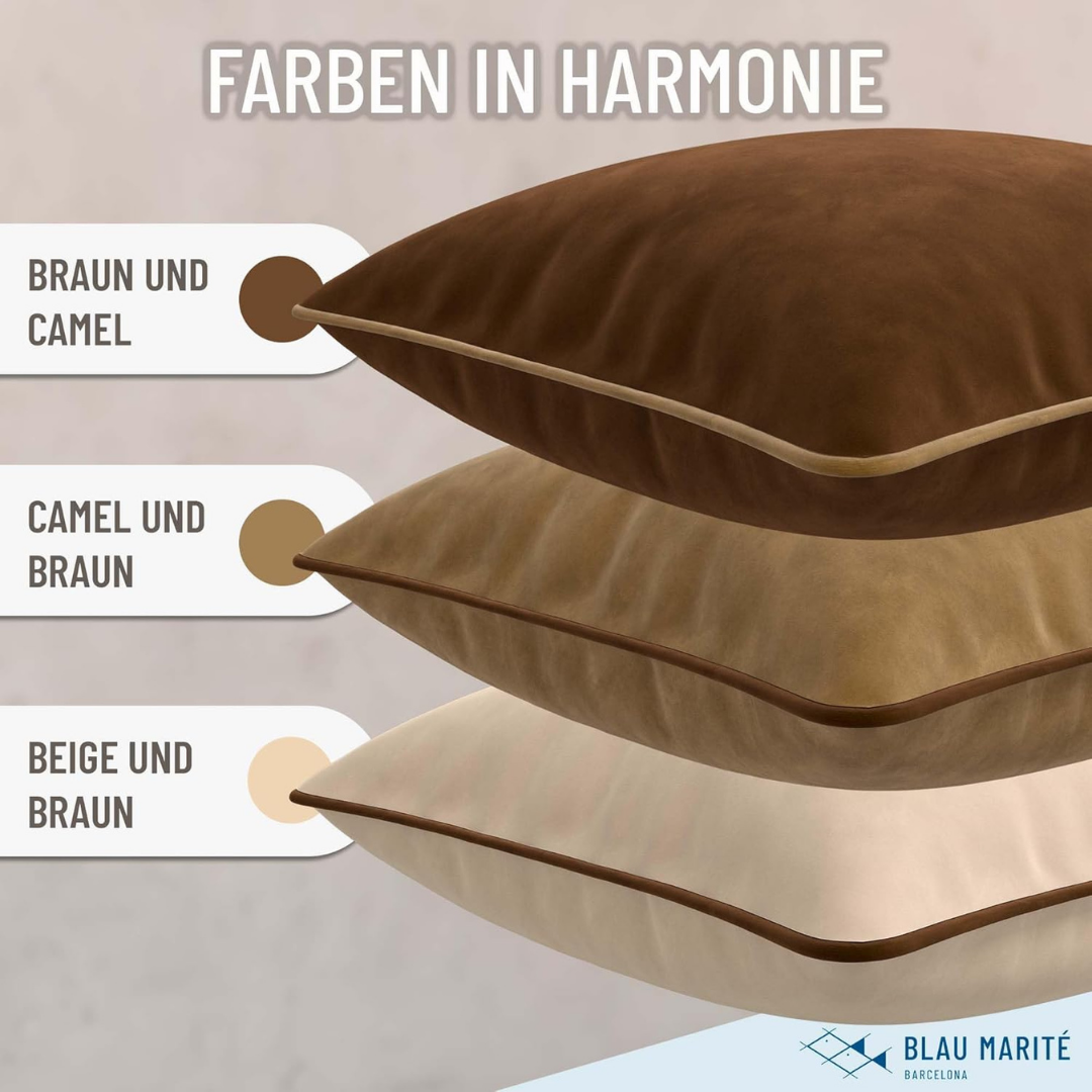 Cushion Covers Blau Marité Set of 2