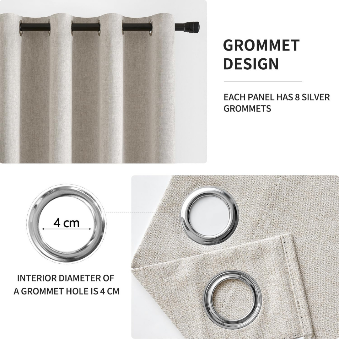 Curtains Miulee Set of 2, 140x260