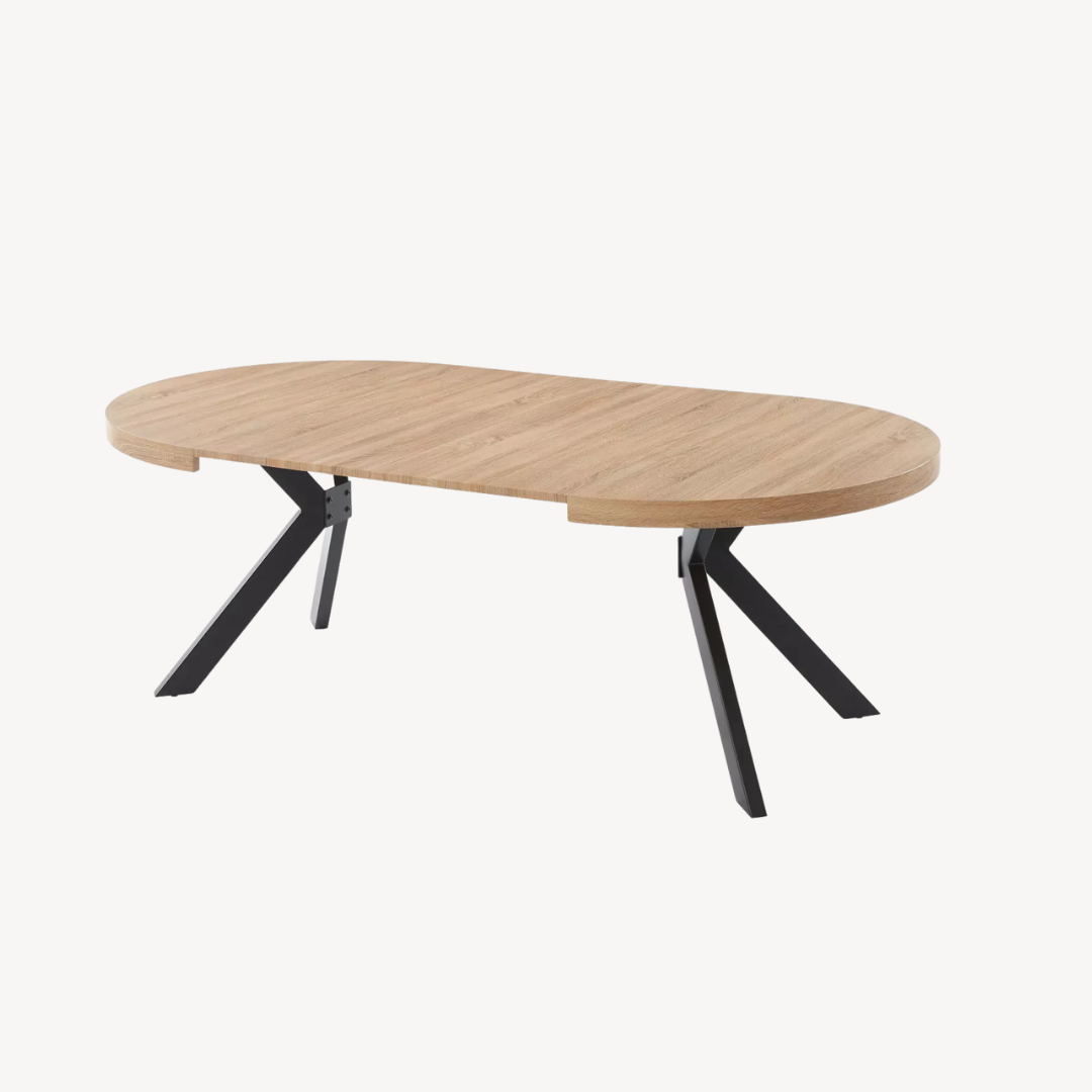 Mesa de comedor Komoni 120x120, H76 