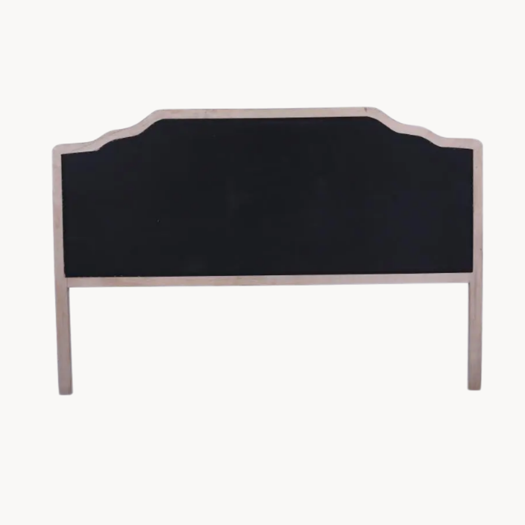 Cabecero de cama de lino gris oscuro, 162 