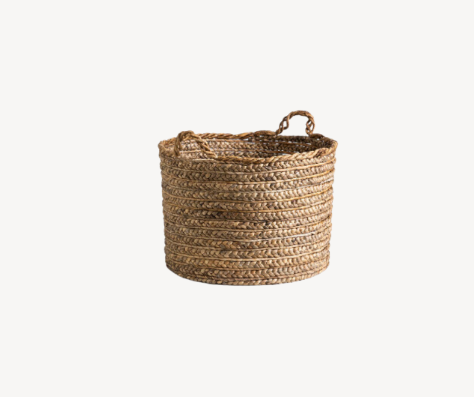 Conjunto de 2 Cestas de Cor Natural 