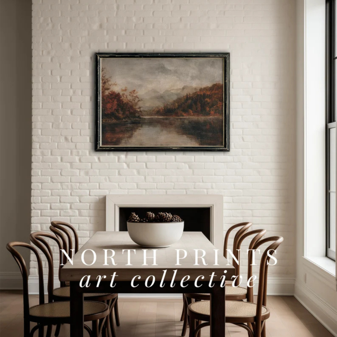 Wall Art Fall Lake Landscape, 60x90