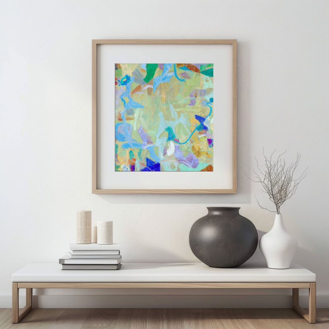 Arte de parede em cores brilhantes, 60x90 