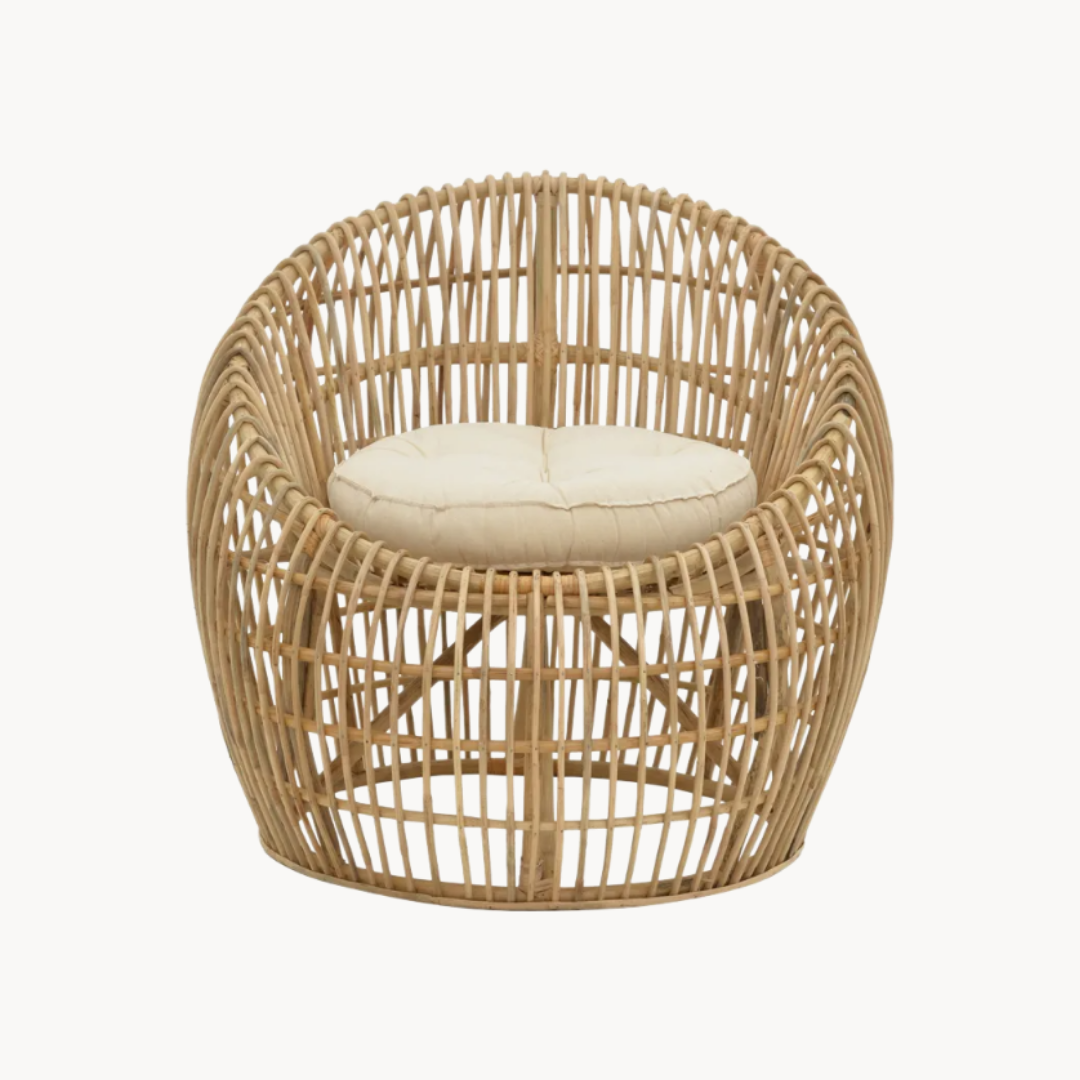 Poltrona Boria Cana Natural 