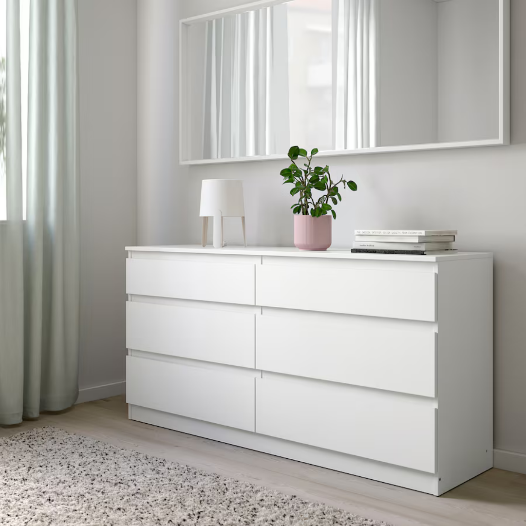 Cômoda com 6 gavetas Kullen 
