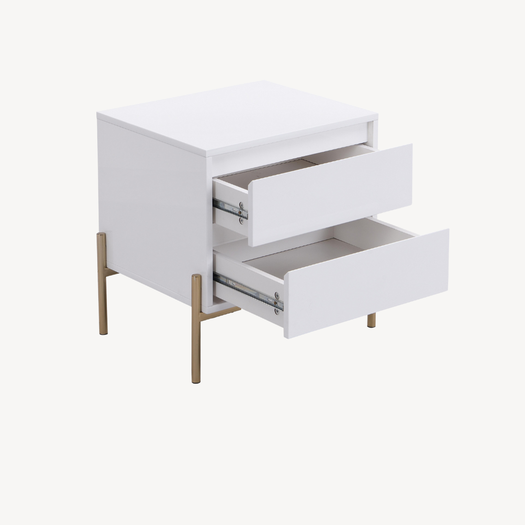 Mesa de cabeceira Korasa – 2 gavetas 