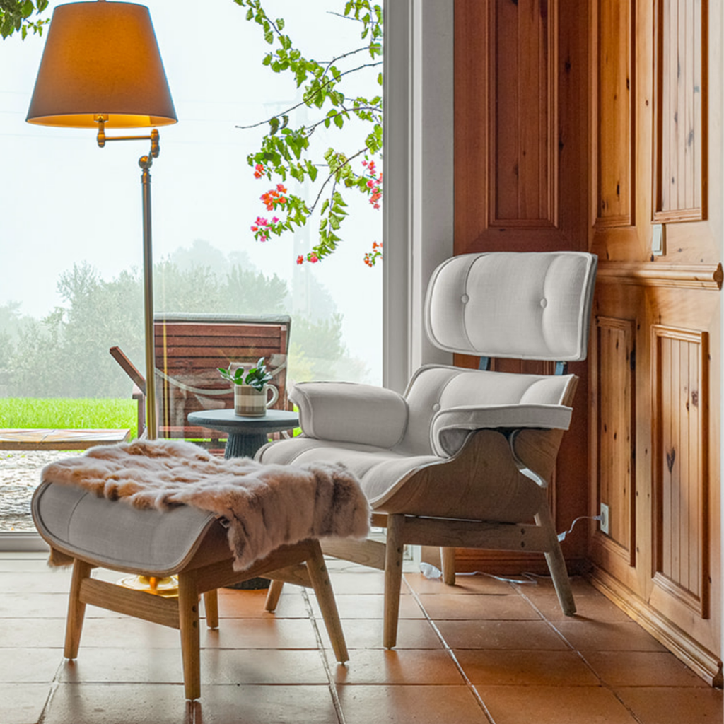 Armchair Mirto With Footstool