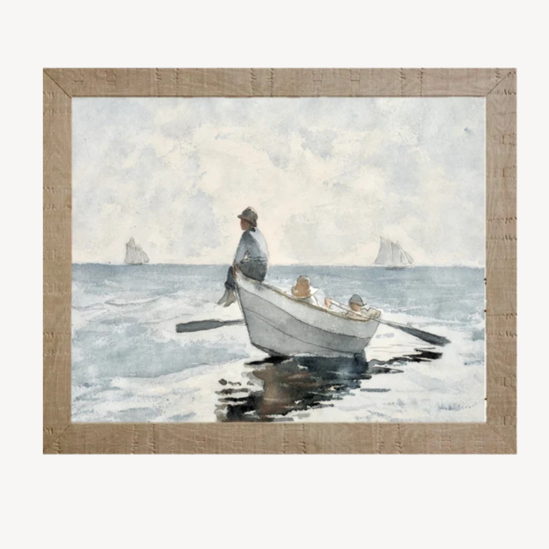 Wall Art Boys on a Boat, 60x90
