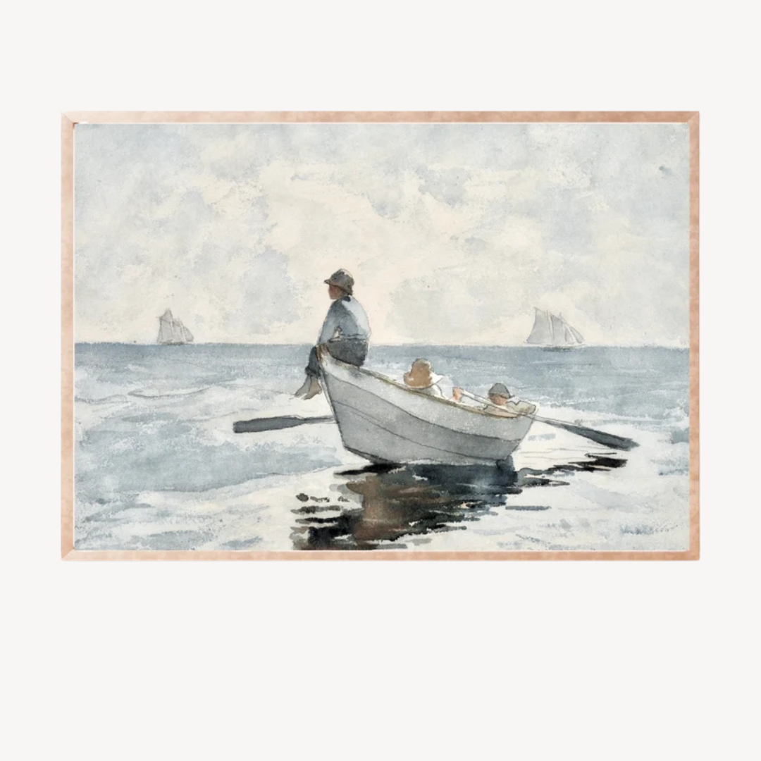 Wall Art Boys on a Boat, 60x90