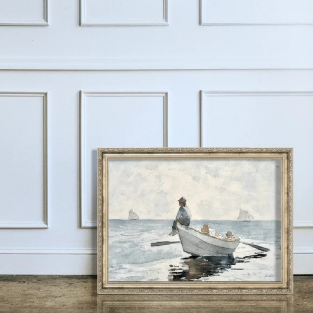 Wall Art Boys on a Boat, 60x90