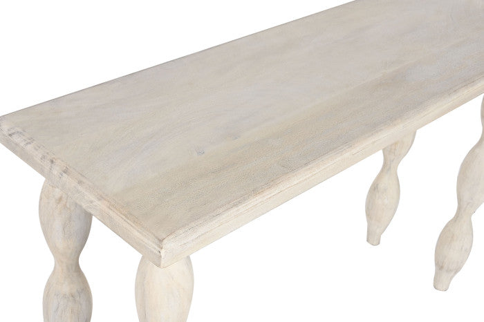 CONSOLE TABLE MANGO 120X40X76 WHITE