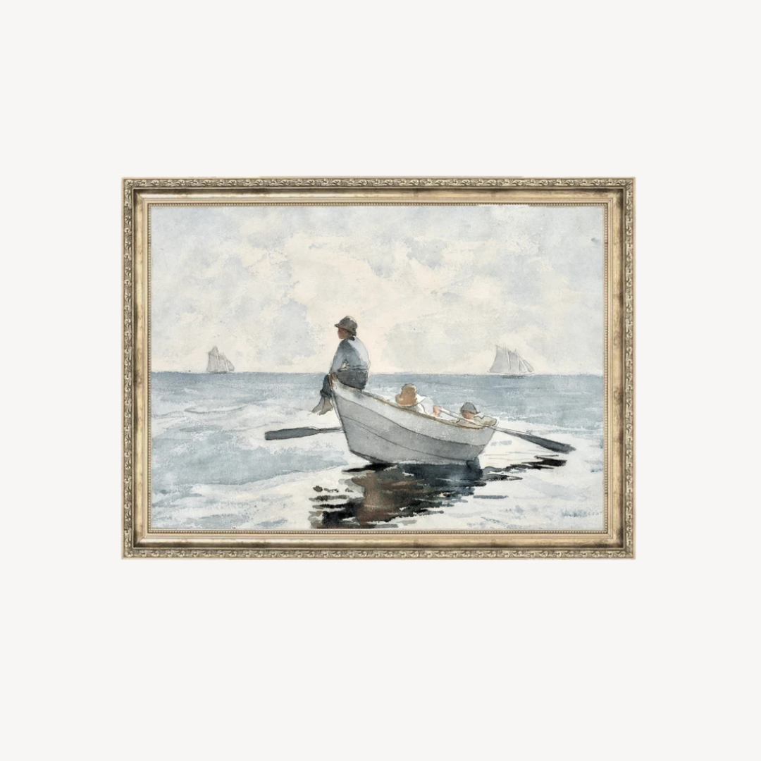 Wall Art Boys on a Boat, 60x90