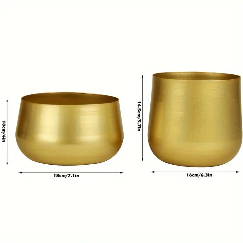Golden Aluminum Vase