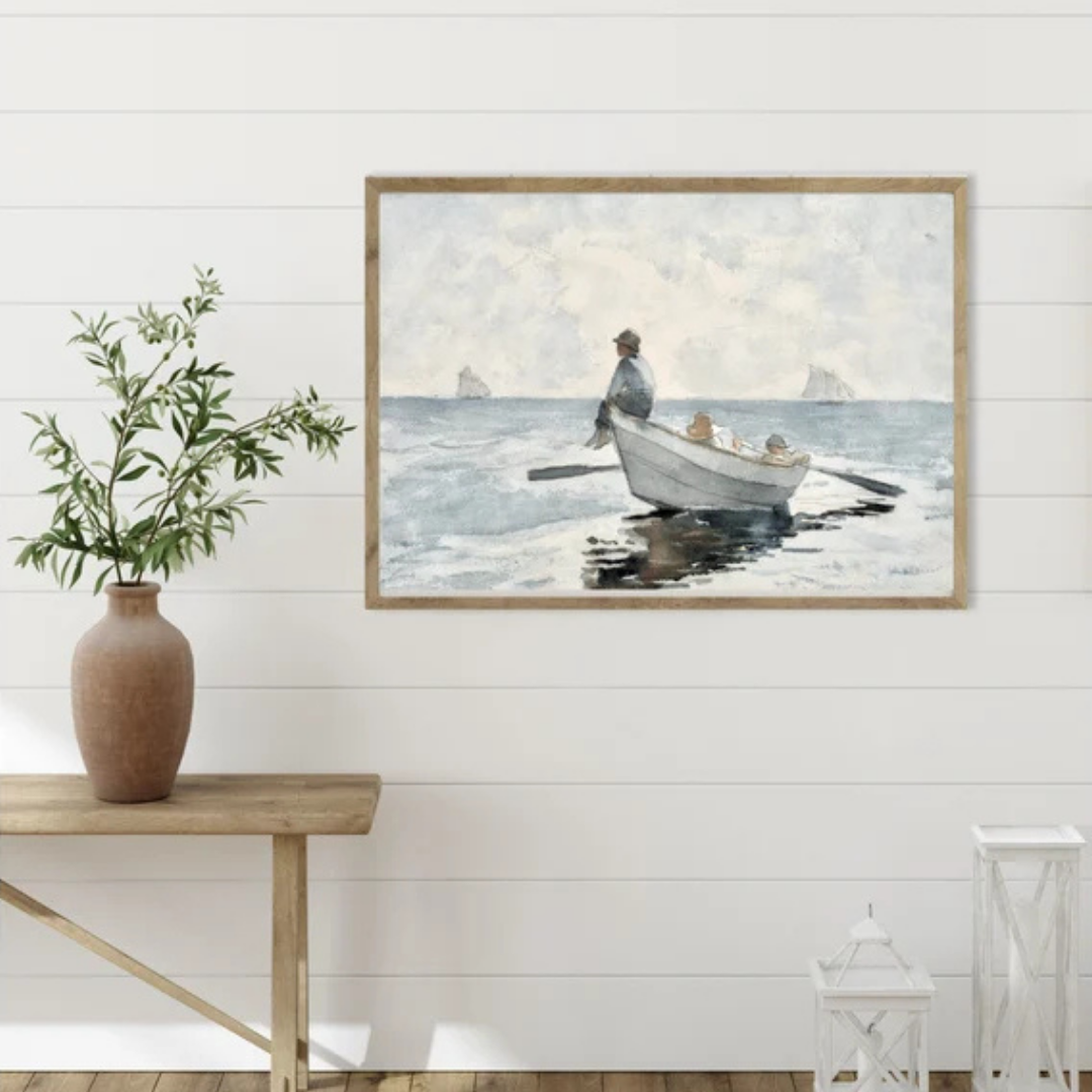 Wall Art Boys on a Boat, 60x90