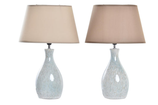 TABLE LAMP CERAMIC POLYESTER 30X18X46 2 MOD.