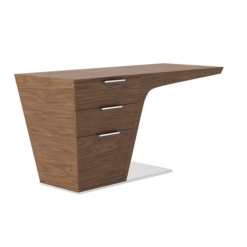 Walnut wood office desk