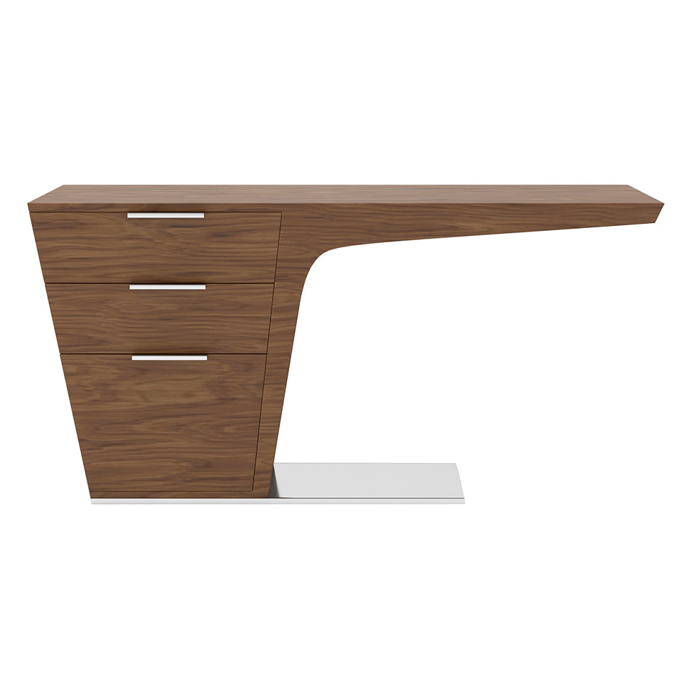 Walnut wood office desk