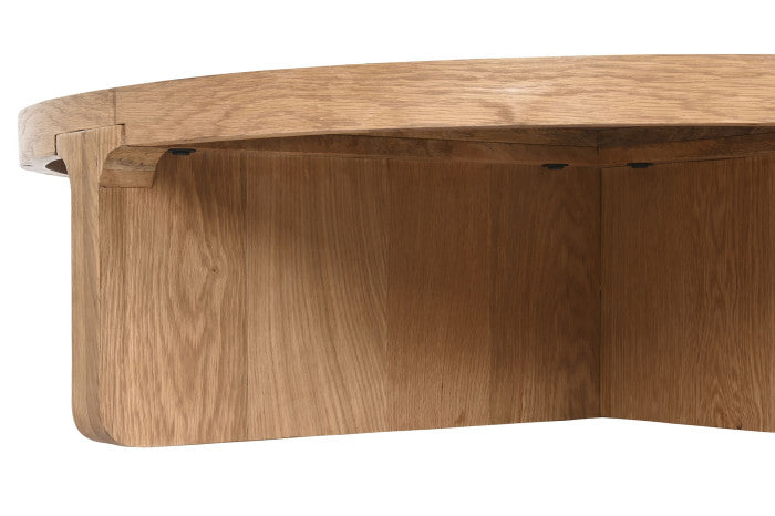 COFFEE TABLE OAK MDF 121X121X31,5 NATURAL