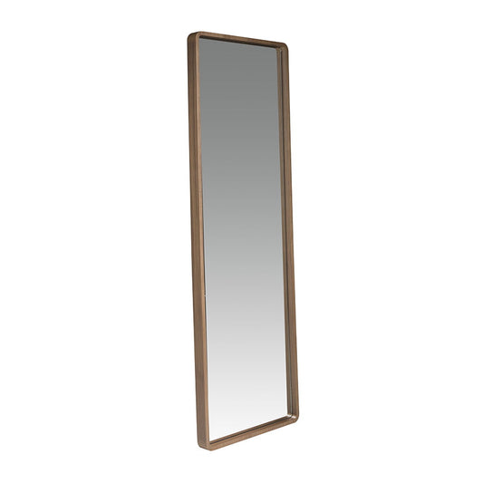 Walnut wood frame standing mirror