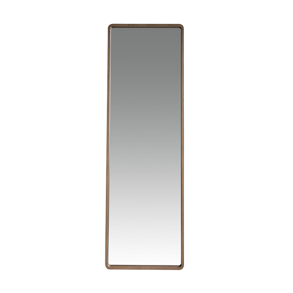 Walnut wood frame standing mirror