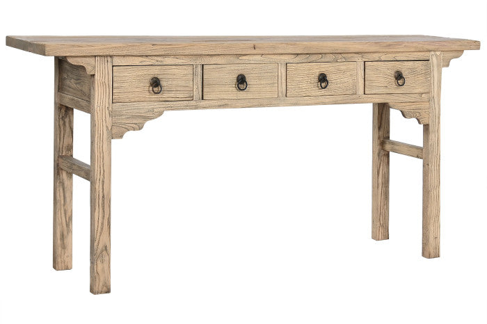 CONSOLE TABLE OLMO MACIZO 178X38X85 NATURAL