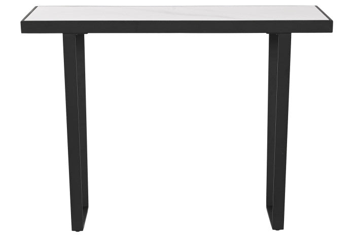 CONSOLE TABLE METAL PIEDRA SINTERIZADA 100X35X75