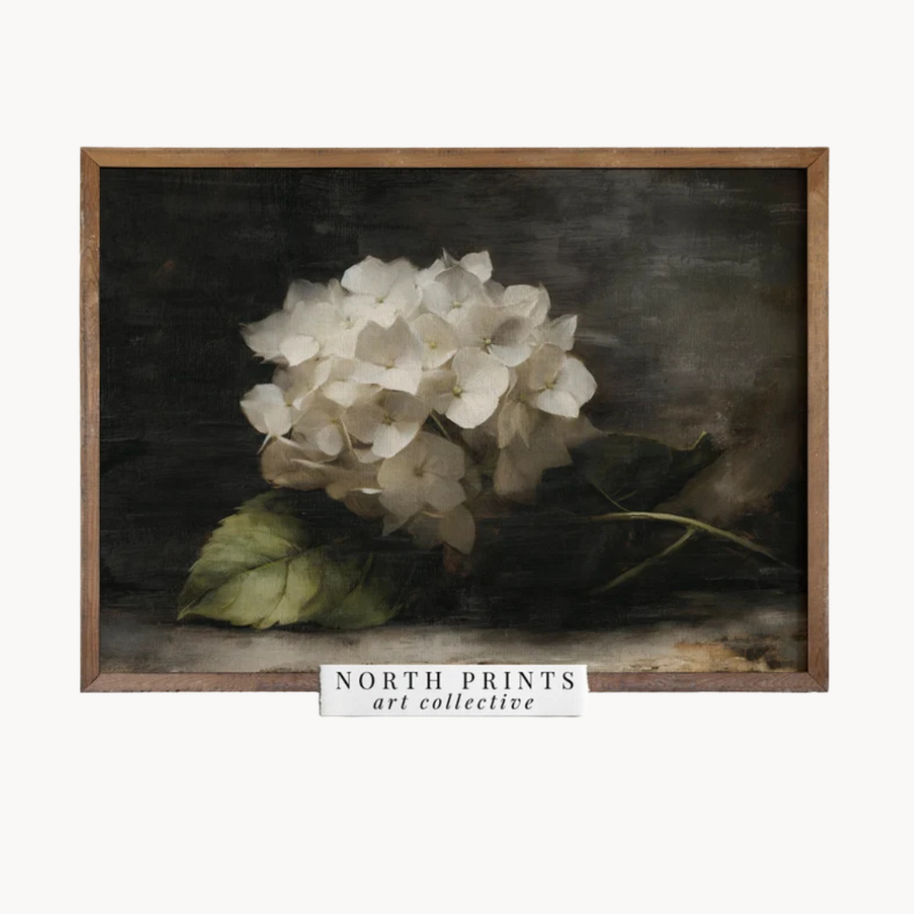 Wall Art Farmhouse Hydrangea, 60x90