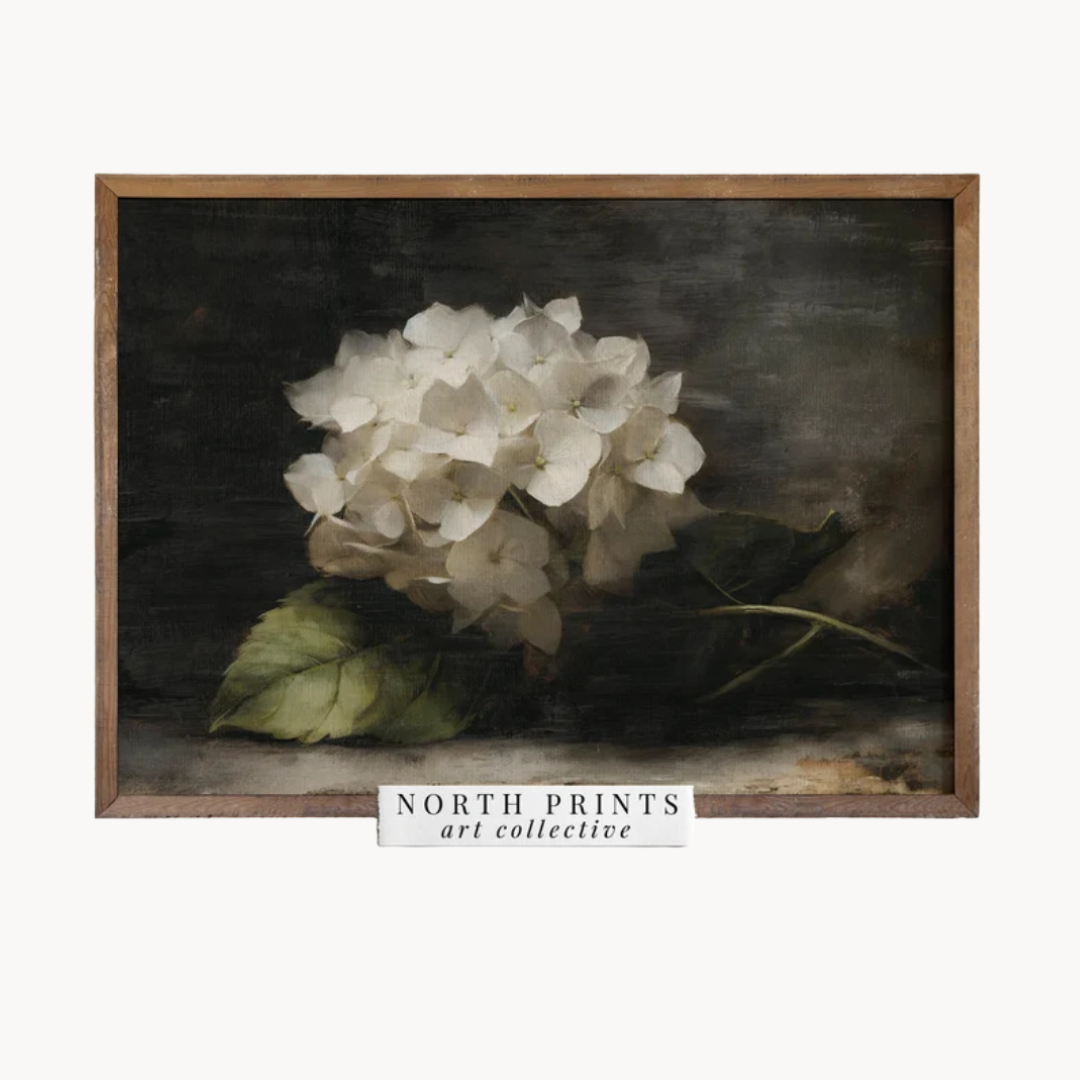 Wall Art Farmhouse Hydrangea, 60x90