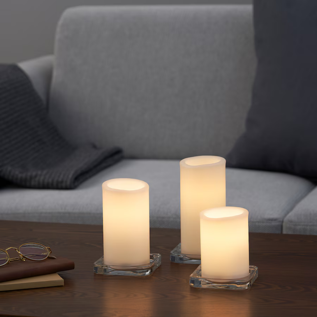 LED Candle Adellovtrad Set of 3