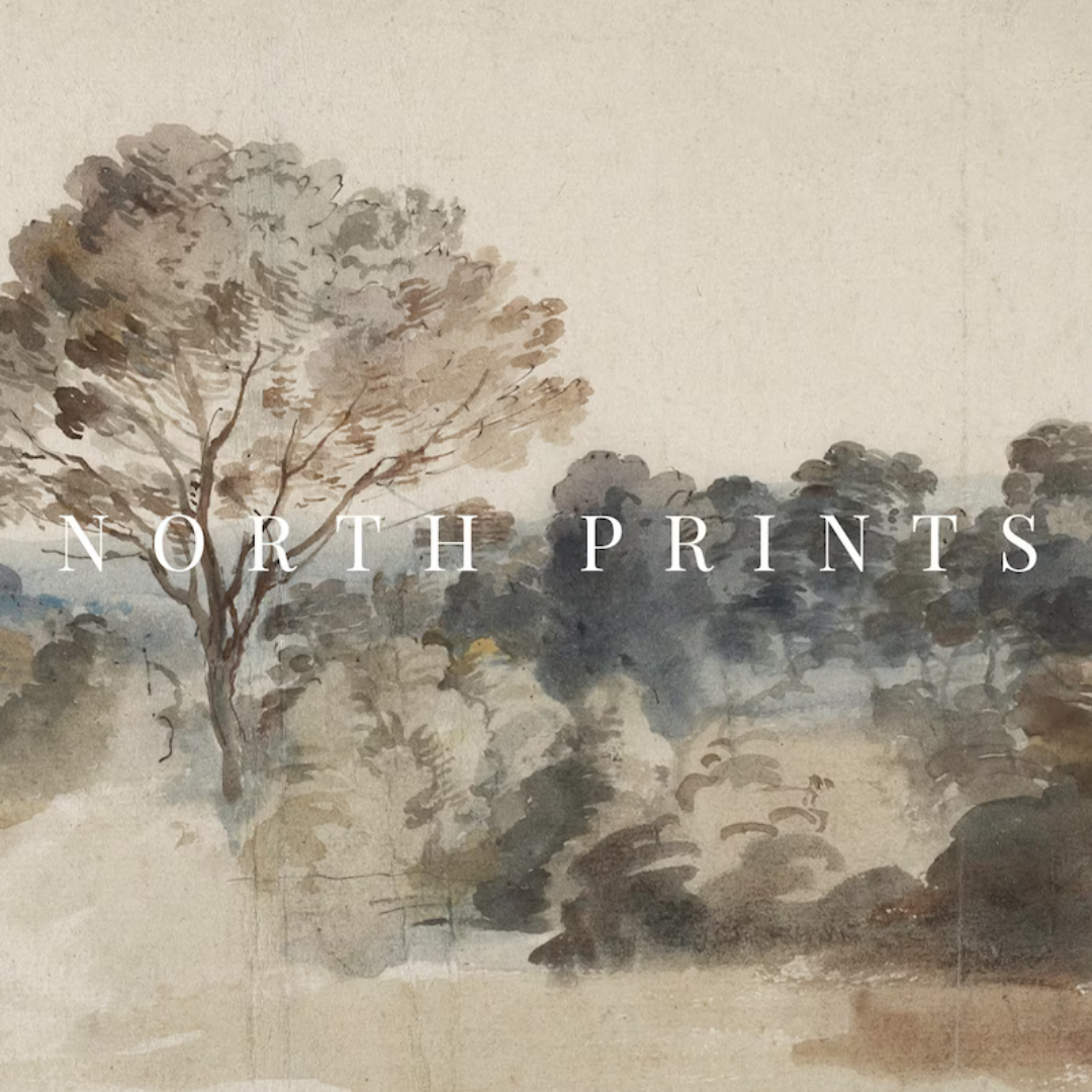 Pintura de paisaje rústico antiguo en tonos apagados | Arte mural vintage neutro | Descarga digital imprimible | 5-26