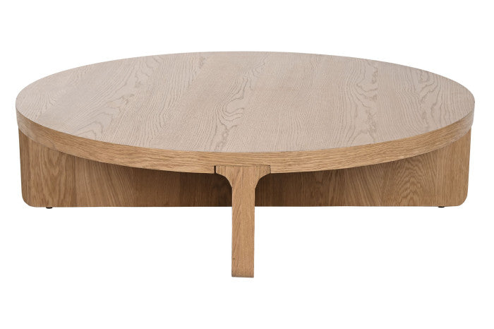 COFFEE TABLE OAK MDF 121X121X31,5 NATURAL