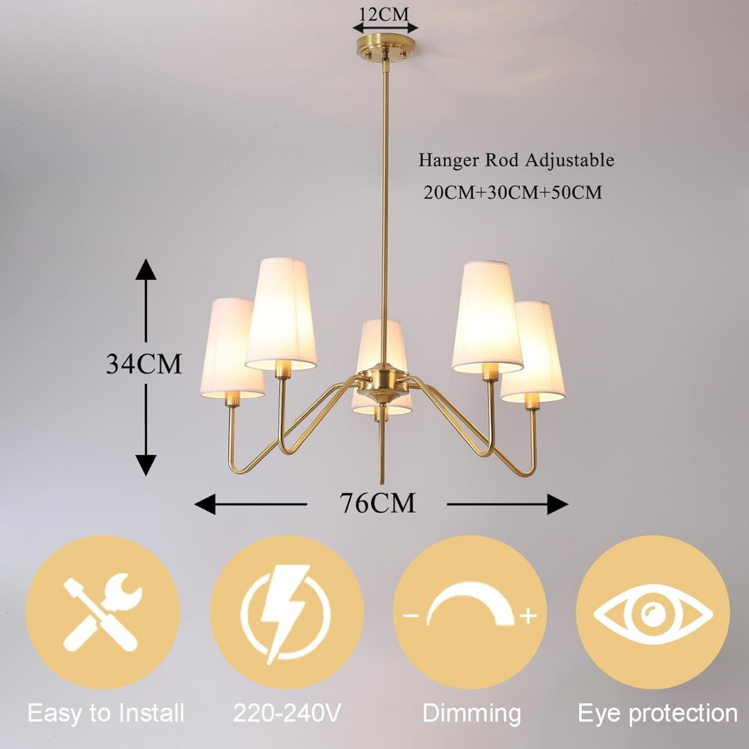 Ceiling Lamp Syiara, H34