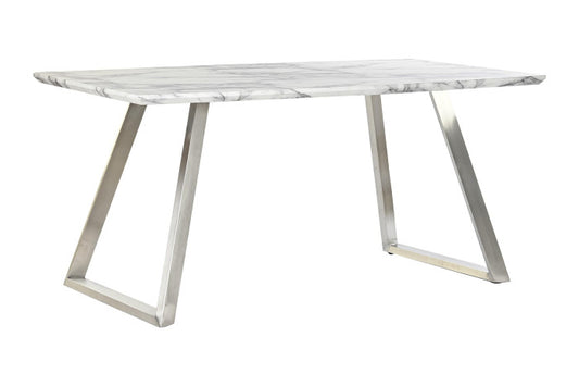 TABLE MDF STEEL 160X90X76 WHITE