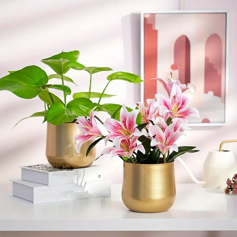 Golden Aluminum Vase