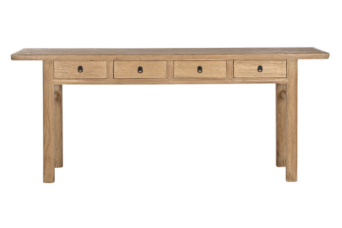 CONSOLE TABLE OLMO MACIZO 200X42X85 NATURAL