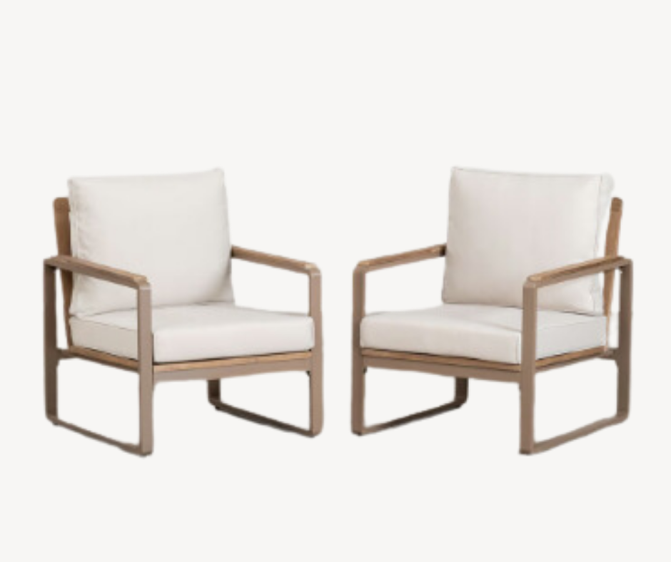 Garden Armchairs June Set of 2