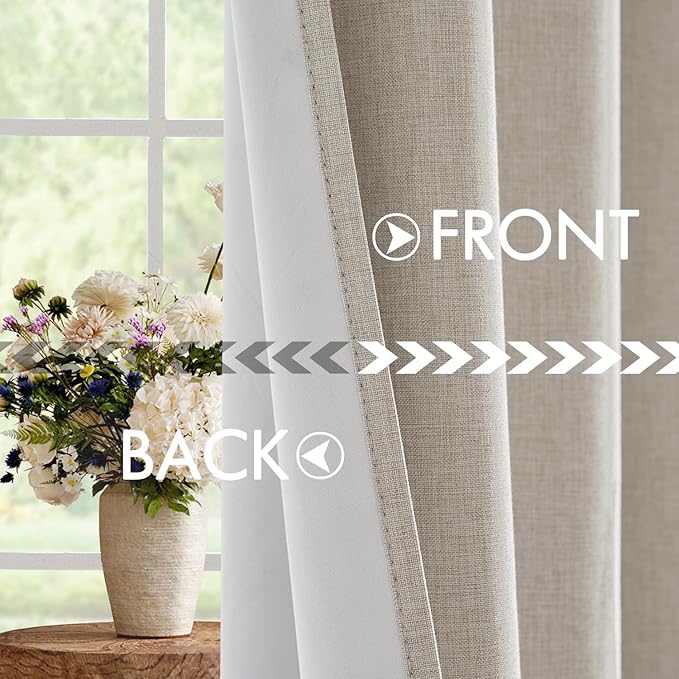 MRTREES Opaque Curtains Set of 2