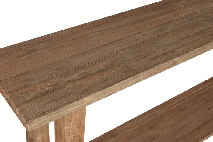 CONSOLE TABLE TECA RECICLADA 240X46X90 NATURAL