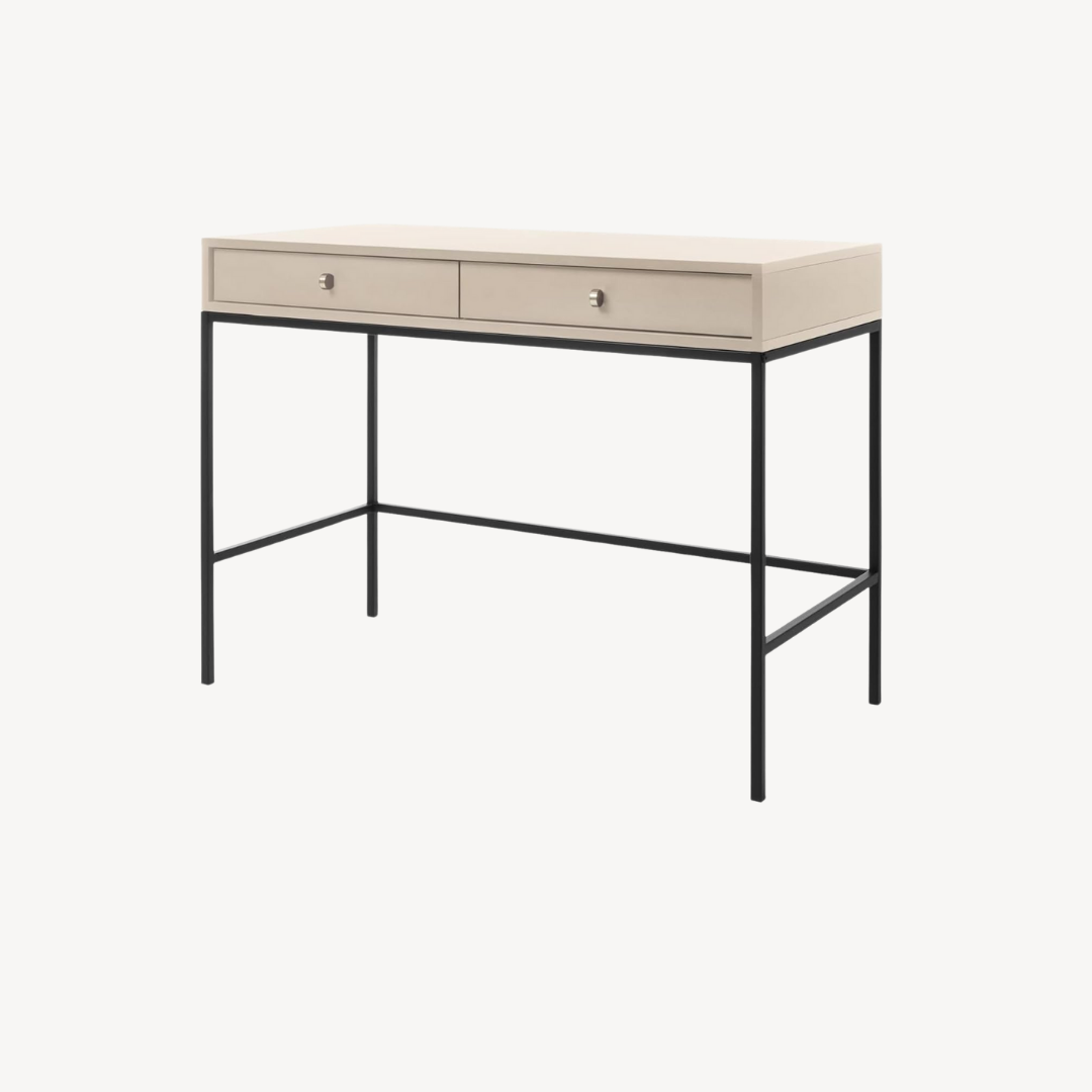 Secretária com 1 gaveta, Miji Walnut 