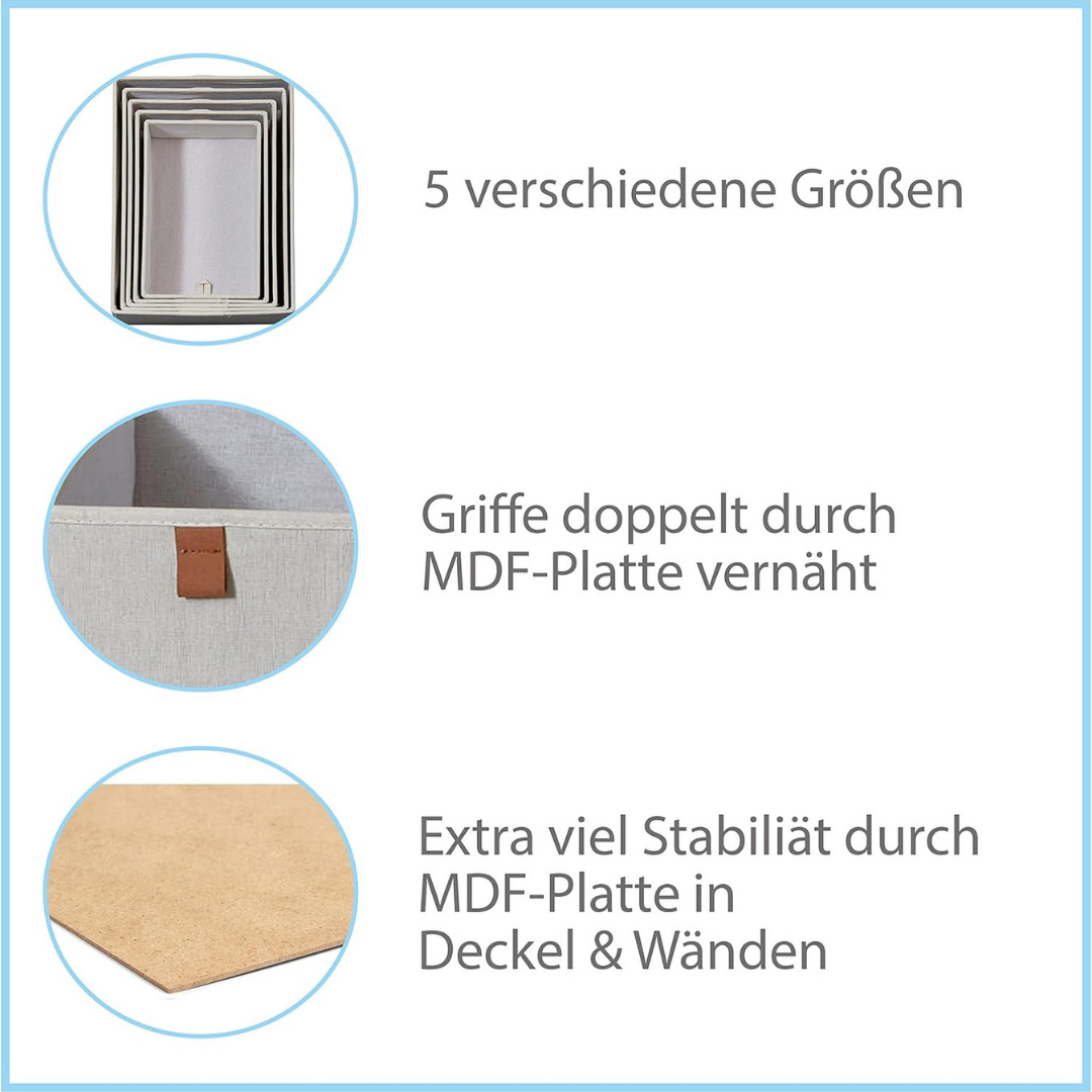 Storage Box Set Lulu 5-Pc