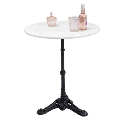 Marble Bar Table White Marble D60, H72