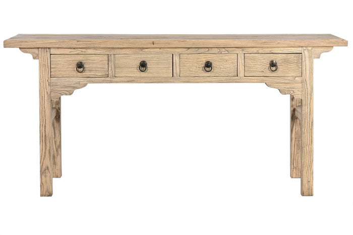 CONSOLE TABLE OLMO MACIZO 178X38X85 NATURAL