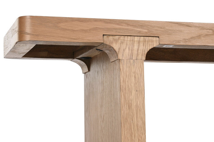 CONSOLE TABLE OAK MDF 121X30X86 17,00 NATURAL