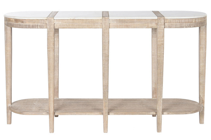 CONSOLE TABLE MANGO MARBLE 140X40X80 NATURAL