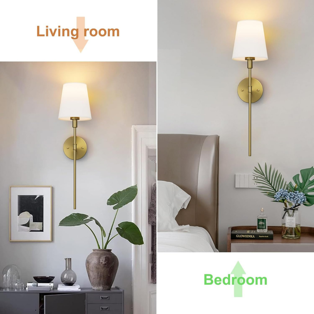 Juego de 2 luces de pared inalámbricas Aipsun