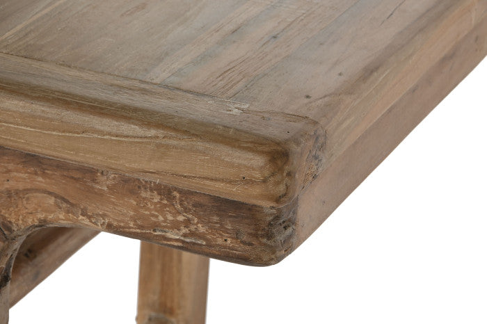 CONSOLE TABLE TECA RECICLADA 195X50X82 NATURAL